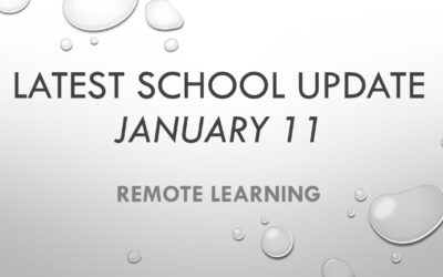 Latest School Update Monday 11 January 2021