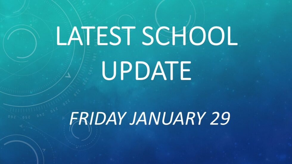 Latest School Update Friday January 29 - Glanmire Community College