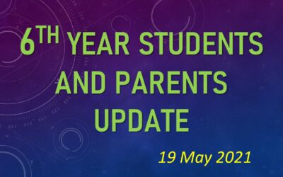 Message for 6th Year Students & Parents