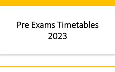 Pre Exams Timetables  2023